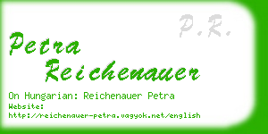 petra reichenauer business card